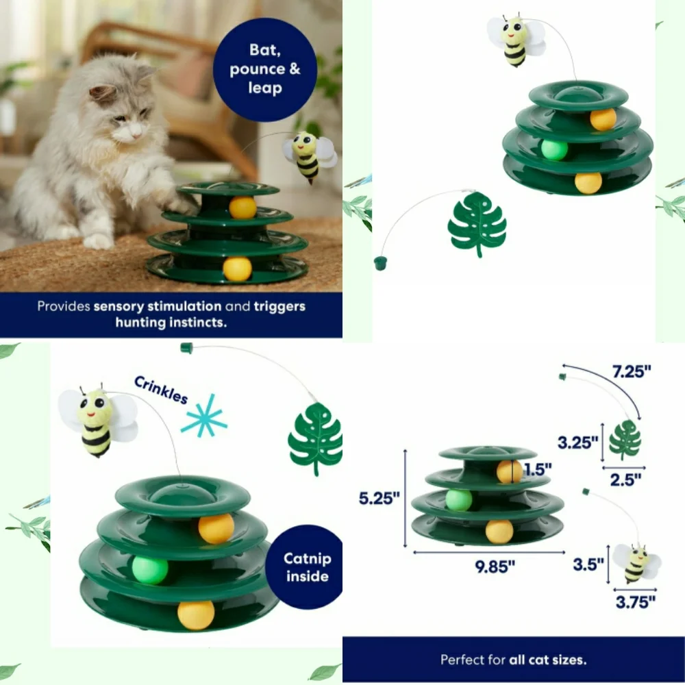 NEW 2-Cat Scratch, Bat, Play Toy Bundle